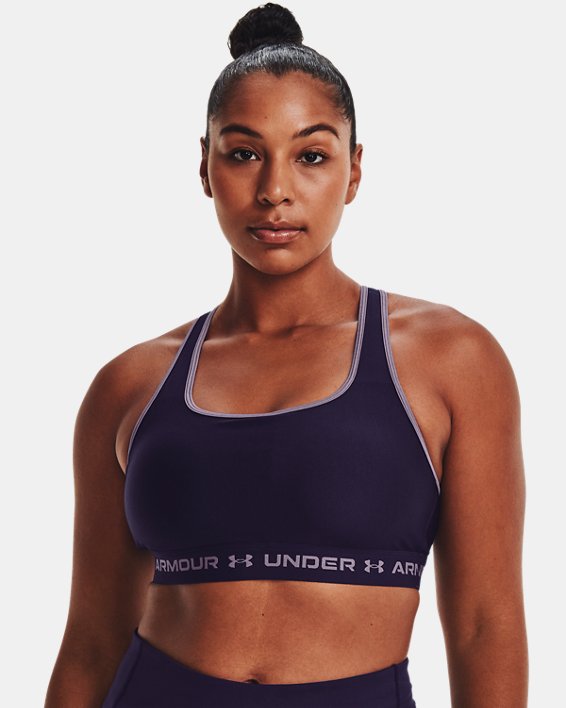 Soutien-gorge Armour® Mid Crossback Sports pour femme, Purple, pdpMainDesktop image number 3